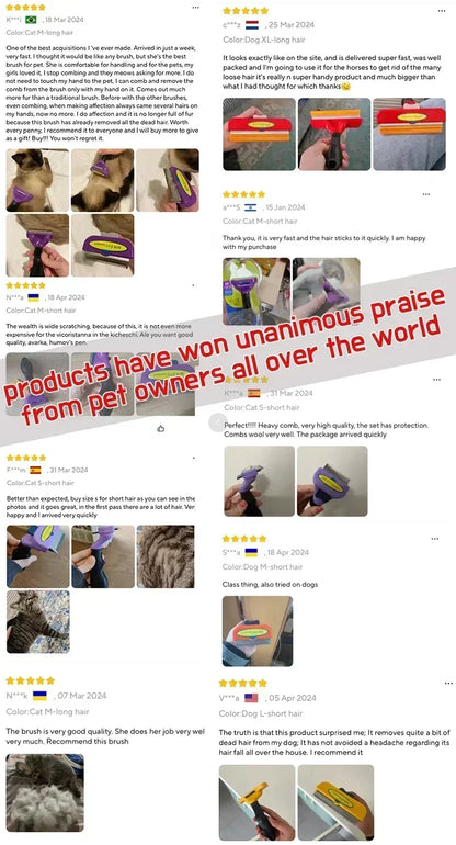 Cat Hair Removal Comb Cat Brush Pet Grooming Brush Dog Comb Cat Hair Massage Comb Cat Hair Remover Cleaning Grooming Cat Combs